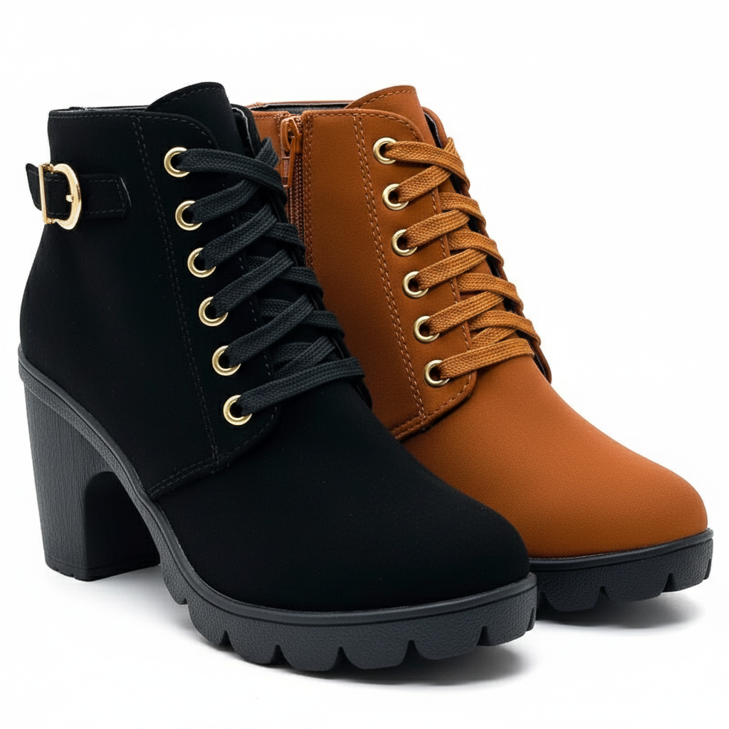 Sandra | Women's Sole Chunky Heel Boots