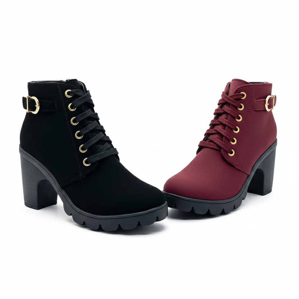 Sandra | Women's Sole Chunky Heel Boots