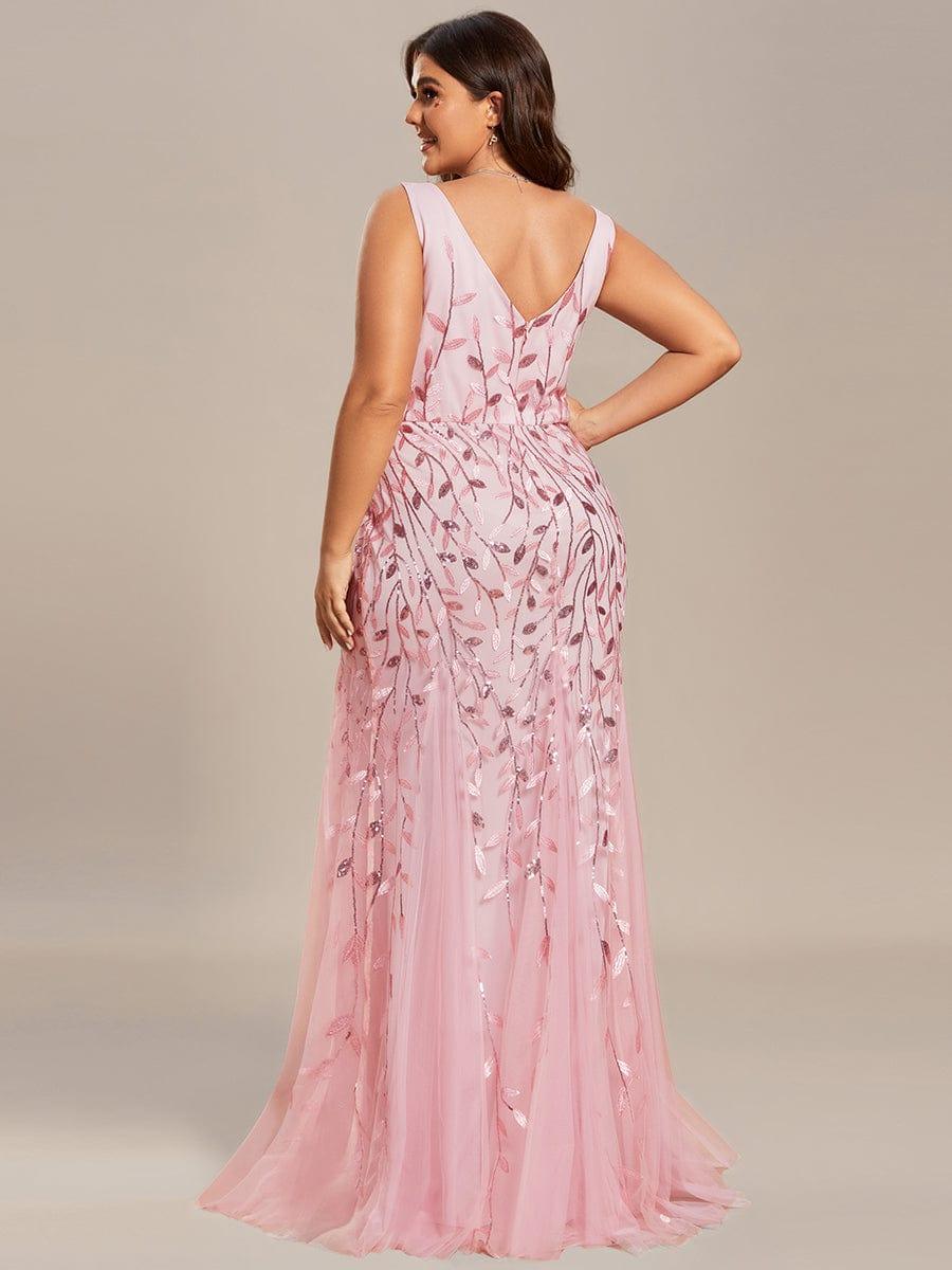 ever ORIEL|Women's Double V-Neck Fishtail Sequin Evening Dress