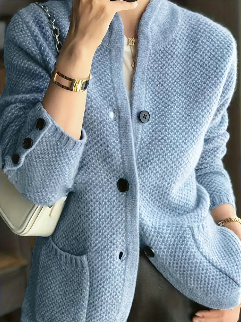 Claire – Cashmere blend cardigan with buttons