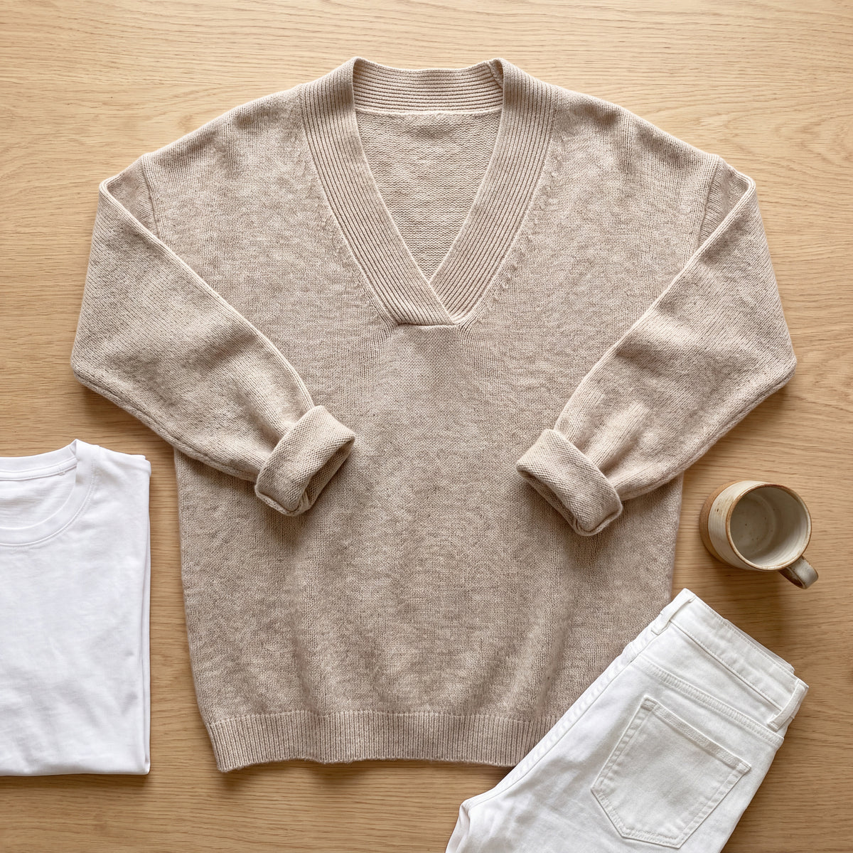 Cashmere V-Neck Women's Jumper - Sofia