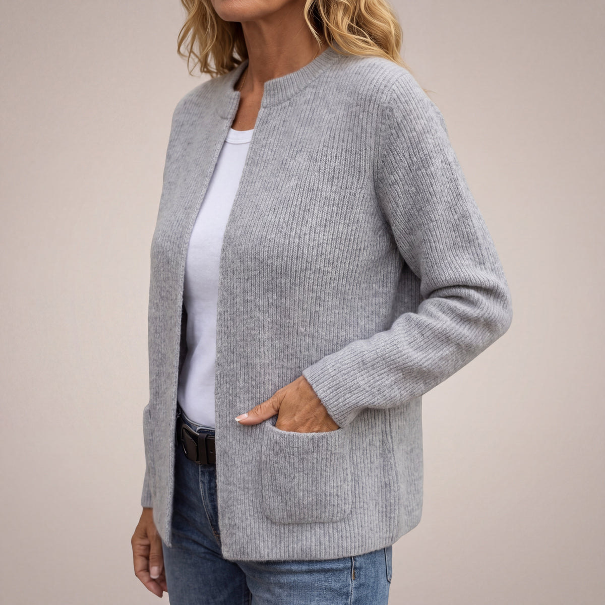 P|H - Soft Zip-Front Knit Cardigan Diane