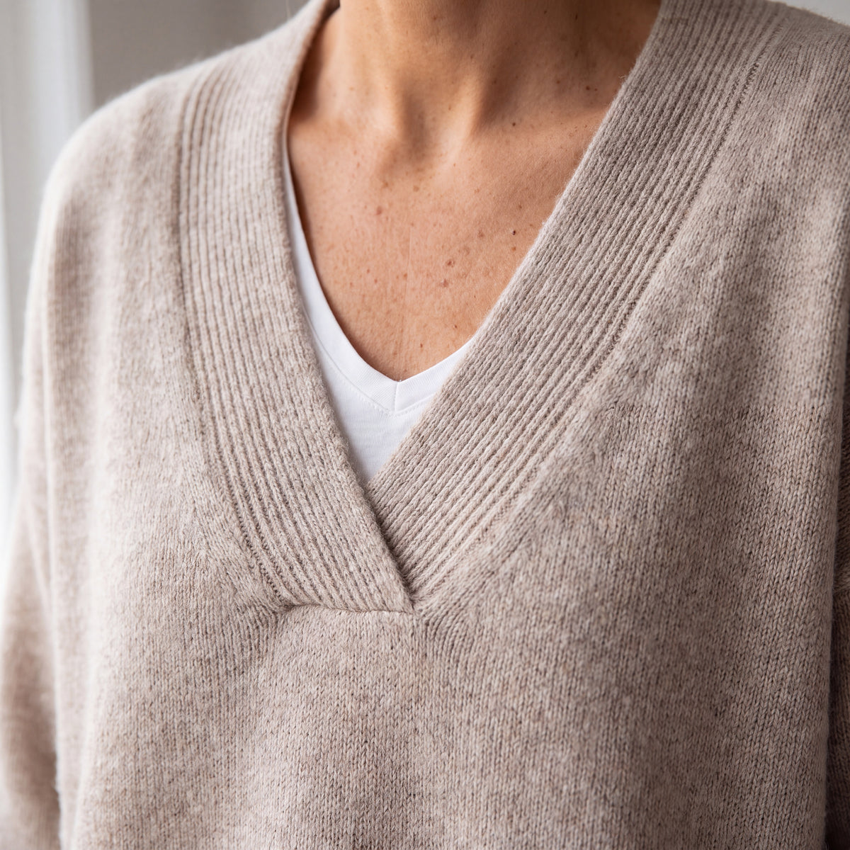 Cashmere V-Neck Women's Jumper - Sofia