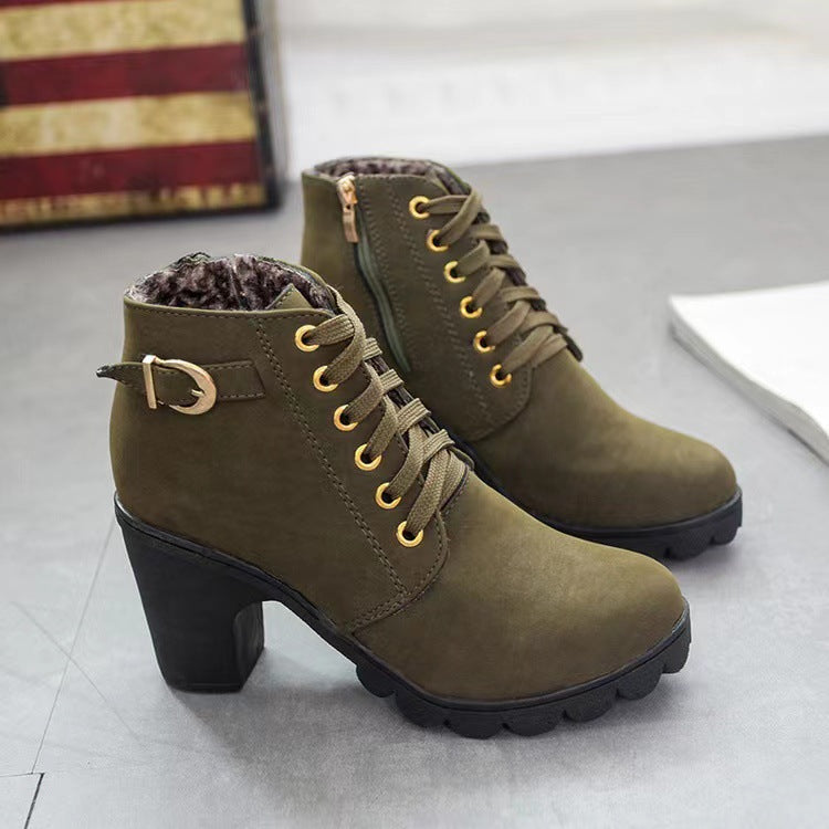 Sandra | Women's Sole Chunky Heel Boots