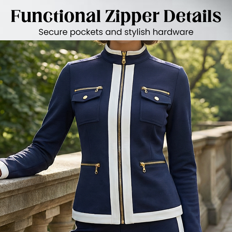 Dana | Women's 2-Piece Color-Block Tracksuit Set