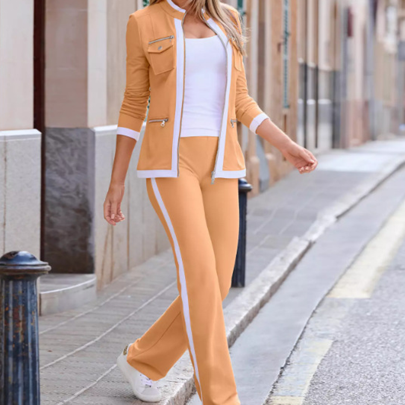 Dana | Women's 2-Piece Color-Block Tracksuit Set