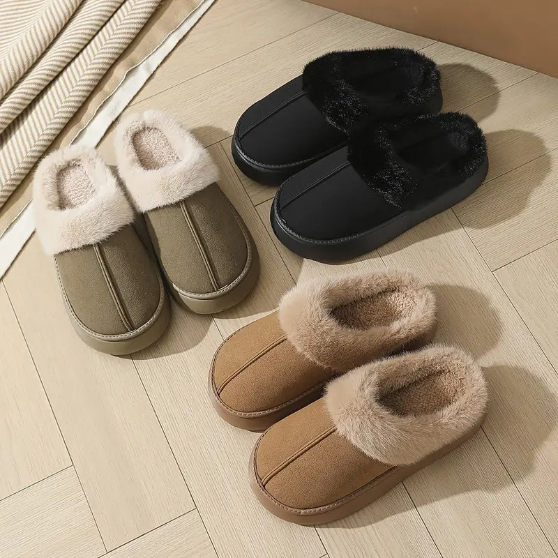 Nerina™  - Plush Slip-On Slippers
