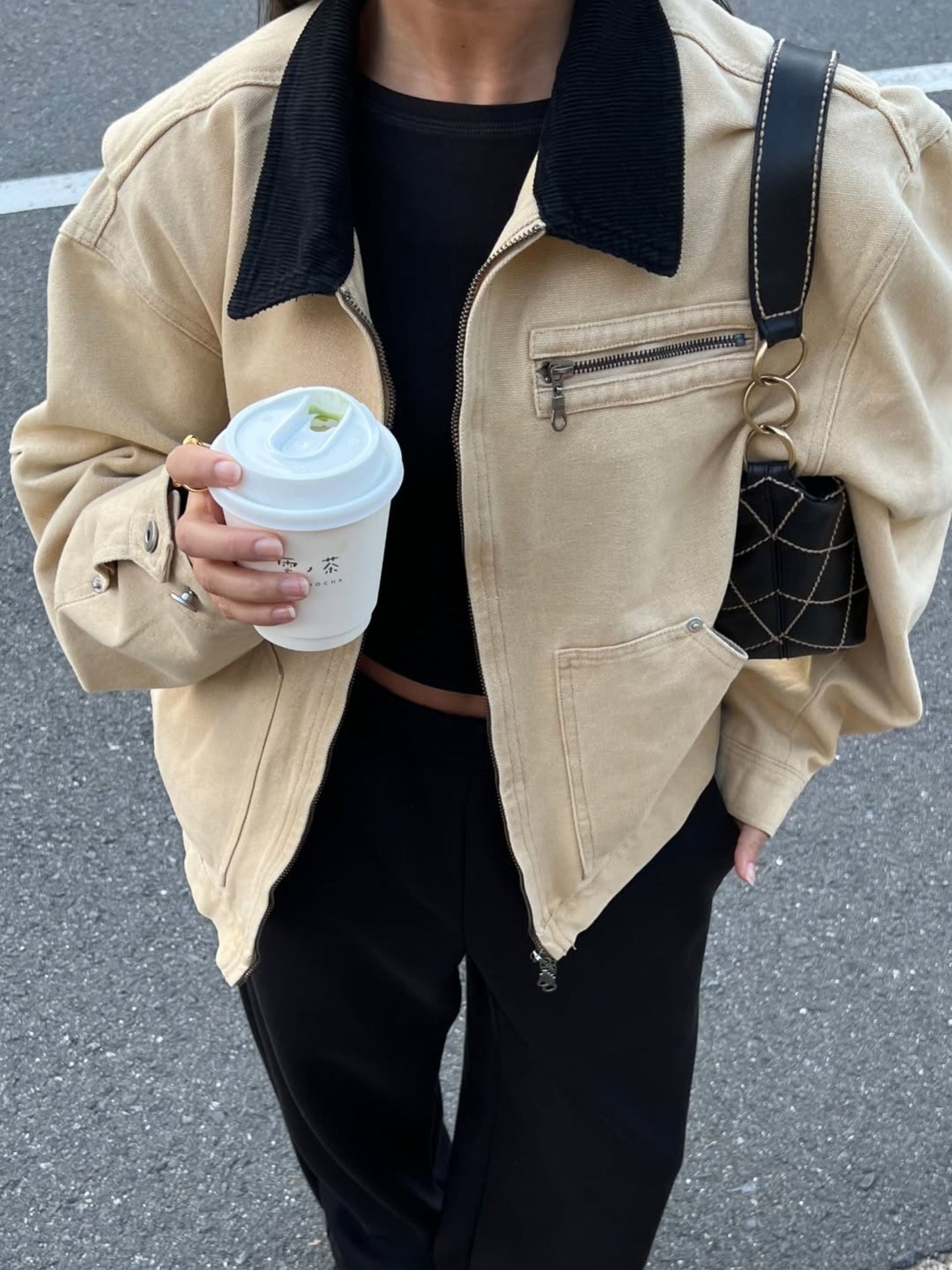 Canvas Workwear Jacket Sand