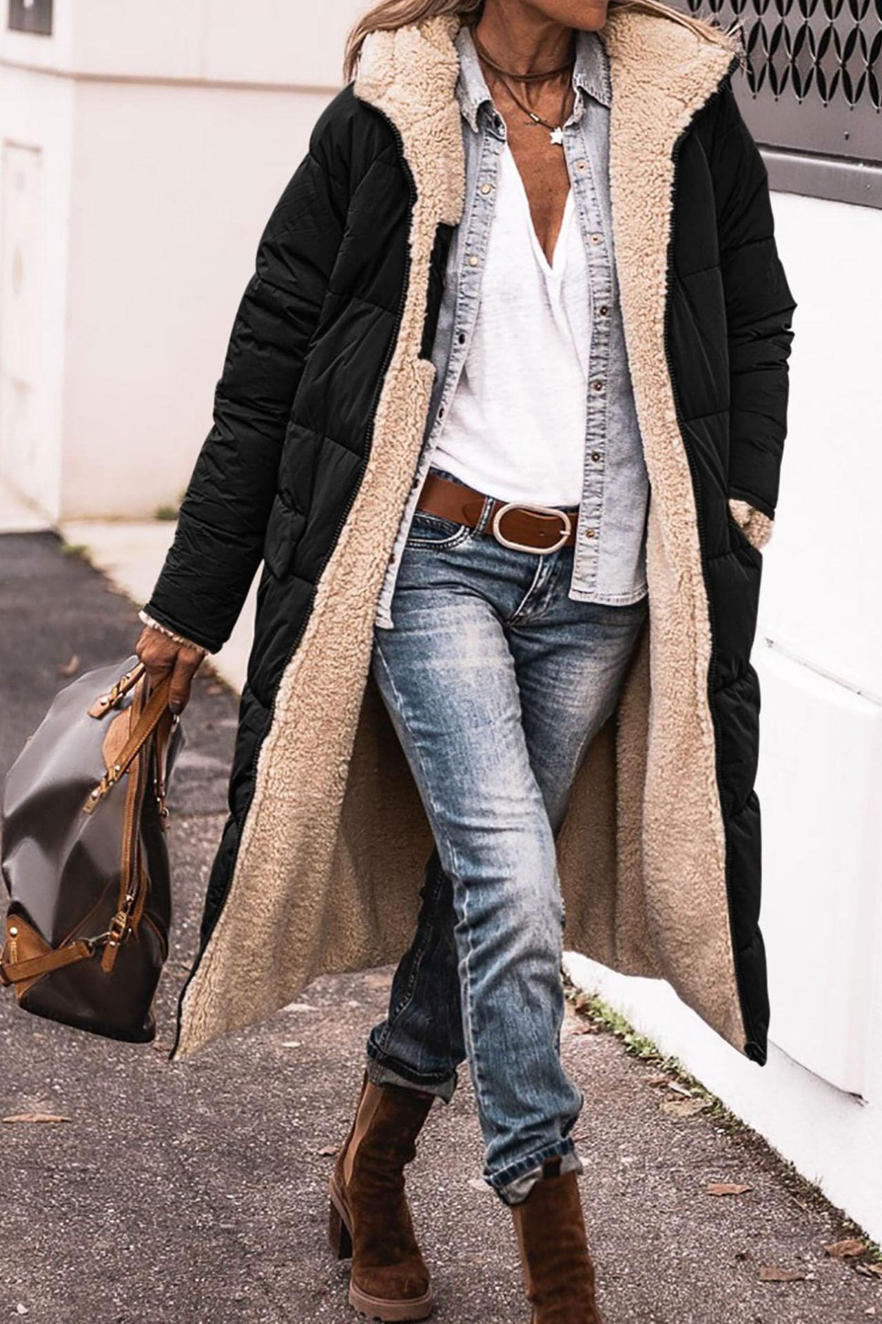 Amelia™ | Elegant Reversible Coat for Women