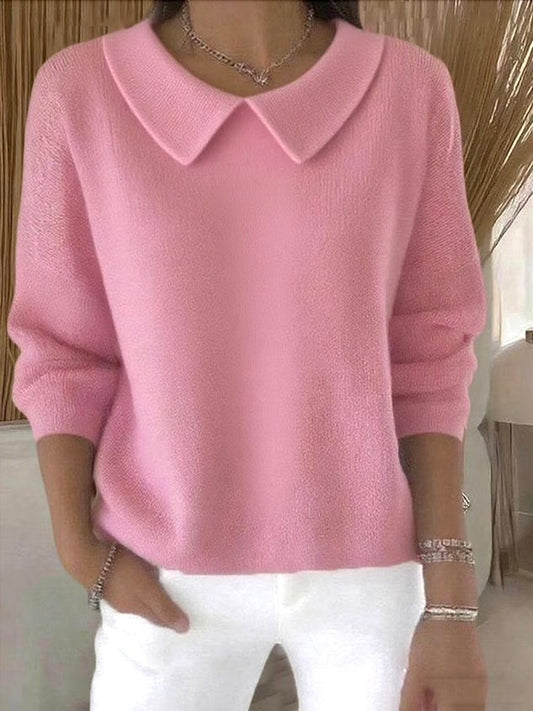 Savrani™ | Comfortable long-sleeved cotton sweater
