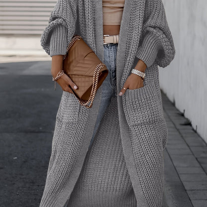 Layla™ -  Elegant Deep V-Neck Long Sleeve Cardigan