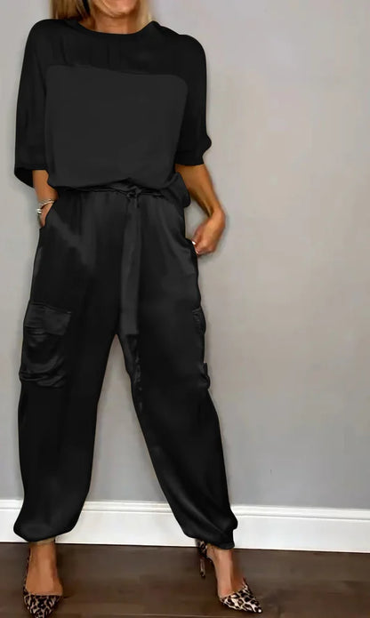 Margaret - Elegant Satin Set