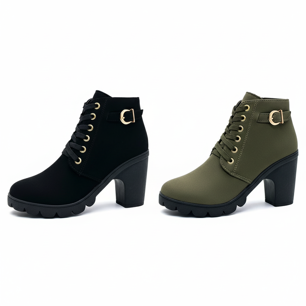 Sandra | Women's Sole Chunky Heel Boots