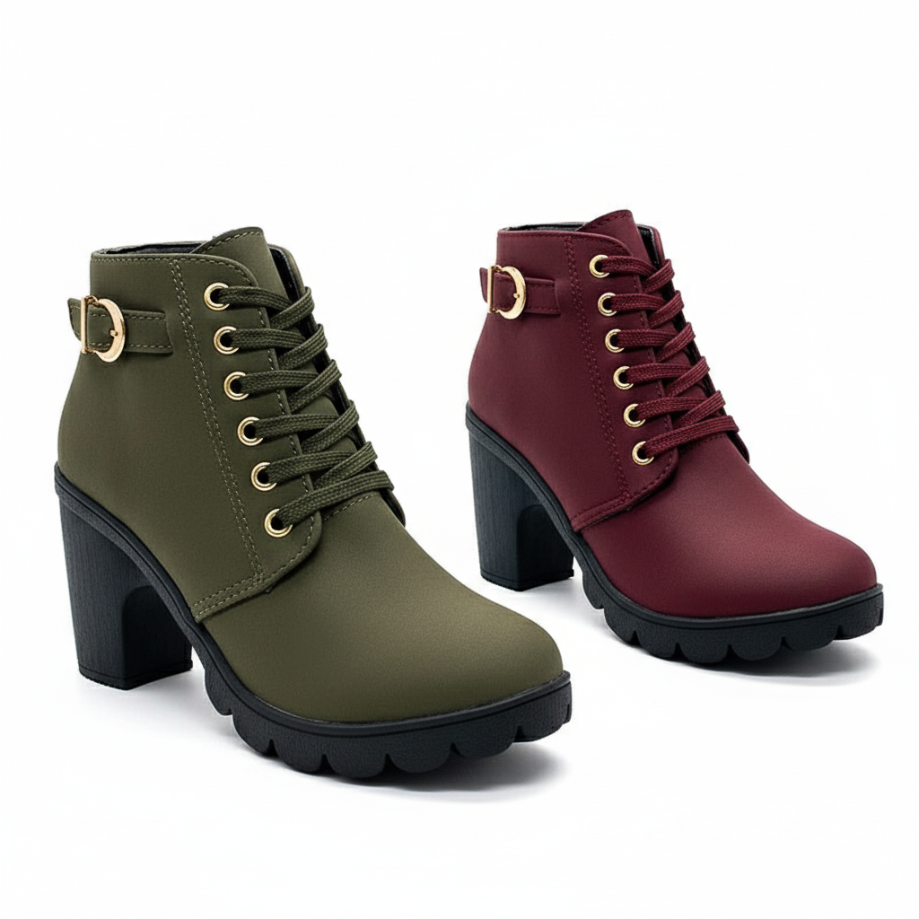 Sandra | Women's Sole Chunky Heel Boots