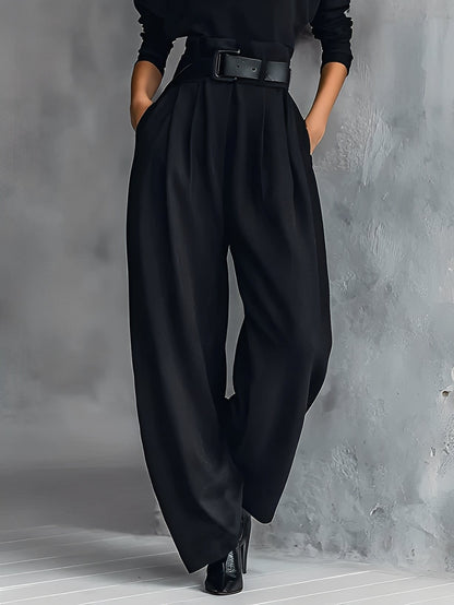 Mia – Polo Neck Straight-Leg Jumpsuit