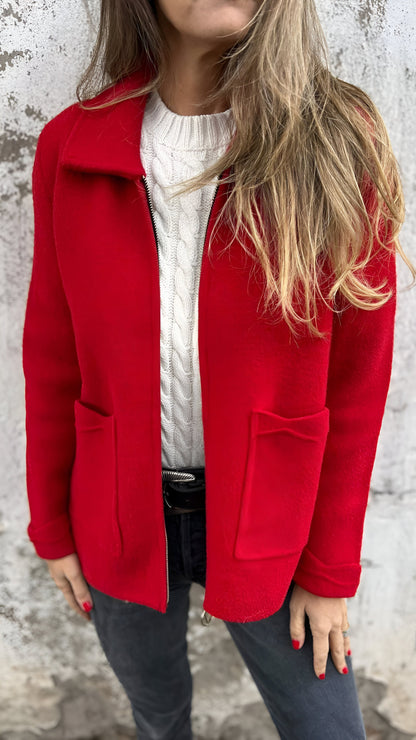 Fulvia | Stylish Lapel Zipper Jacket