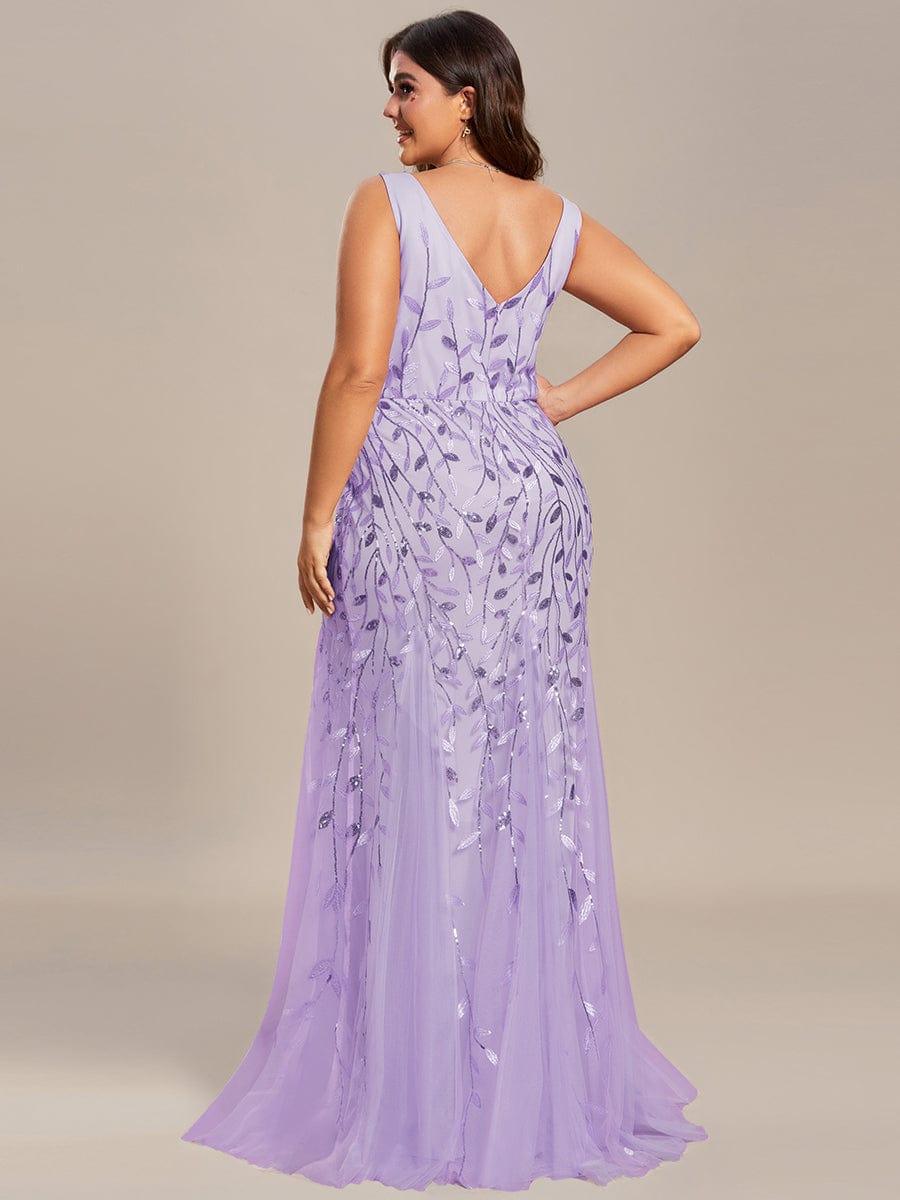 ever ORIEL|Women's Double V-Neck Fishtail Sequin Evening Dress