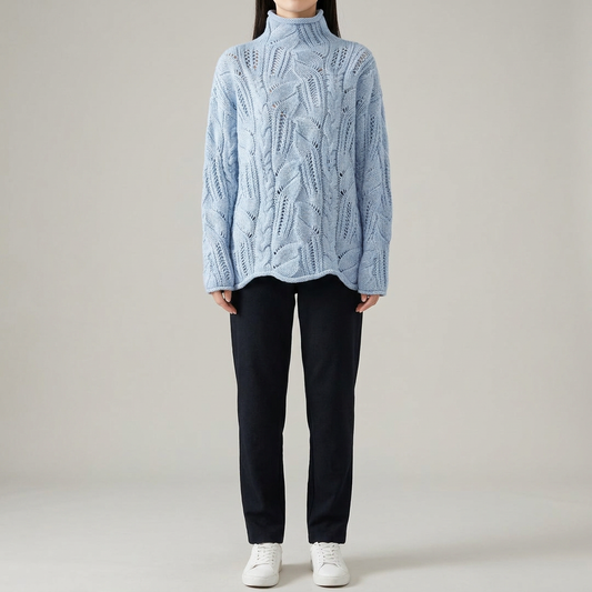 Isabelle™ Cable-Knit Turtleneck Sweater