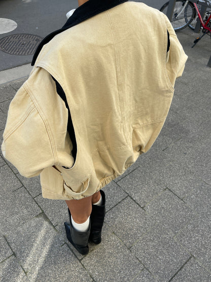 Canvas Workwear Jacket Sand