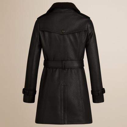 Lena™ | Classic Leather Coat
