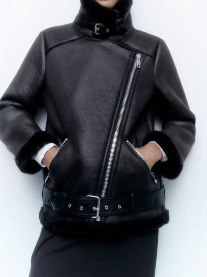 Solenn | Elegant Biker Jacket