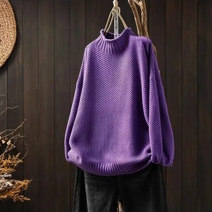 Colette™ Relaxed Mock Neck Knit Sweater