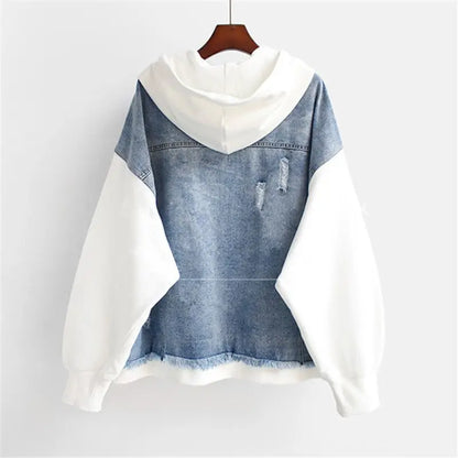 Claretta | Denim Hoodie Jacket