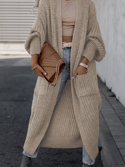 Layla™ -  Elegant Deep V-Neck Long Sleeve Cardigan