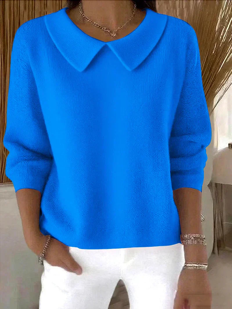 Savrani™ | Comfortable long-sleeved cotton sweater