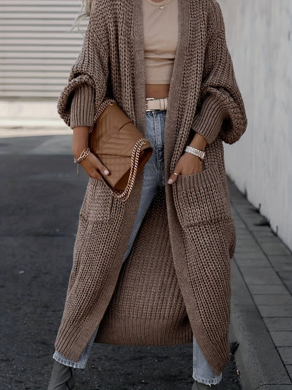 Layla™ -  Elegant Deep V-Neck Long Sleeve Cardigan