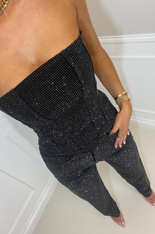 Valentina™ Glittering High-Waist Trouser Set