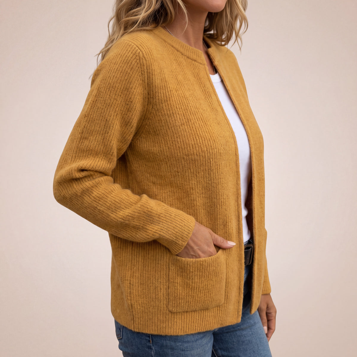 P|H - Soft Zip-Front Knit Cardigan Diane