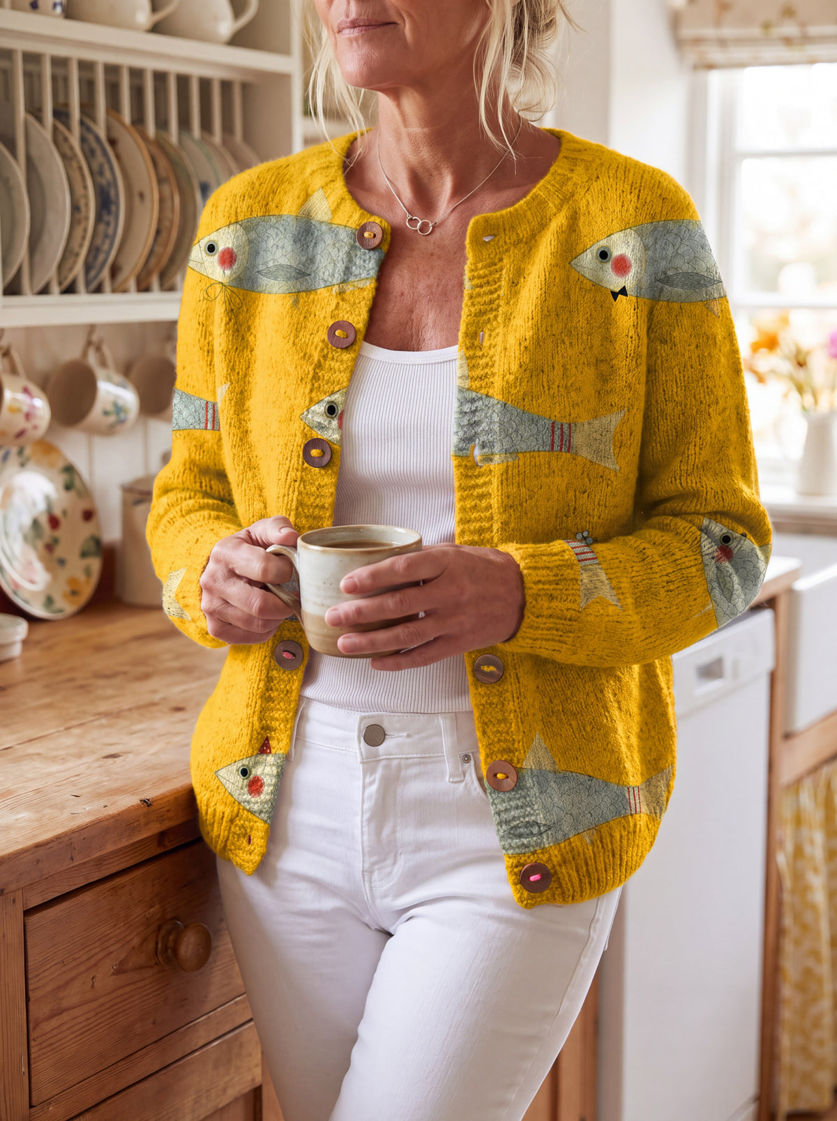 Anouk™ | Vintage Knit Cardigan Sweater