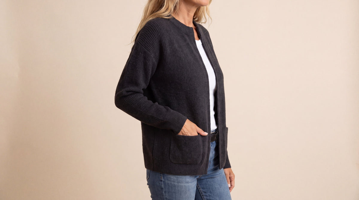 P|H - Soft Zip-Front Knit Cardigan Diane