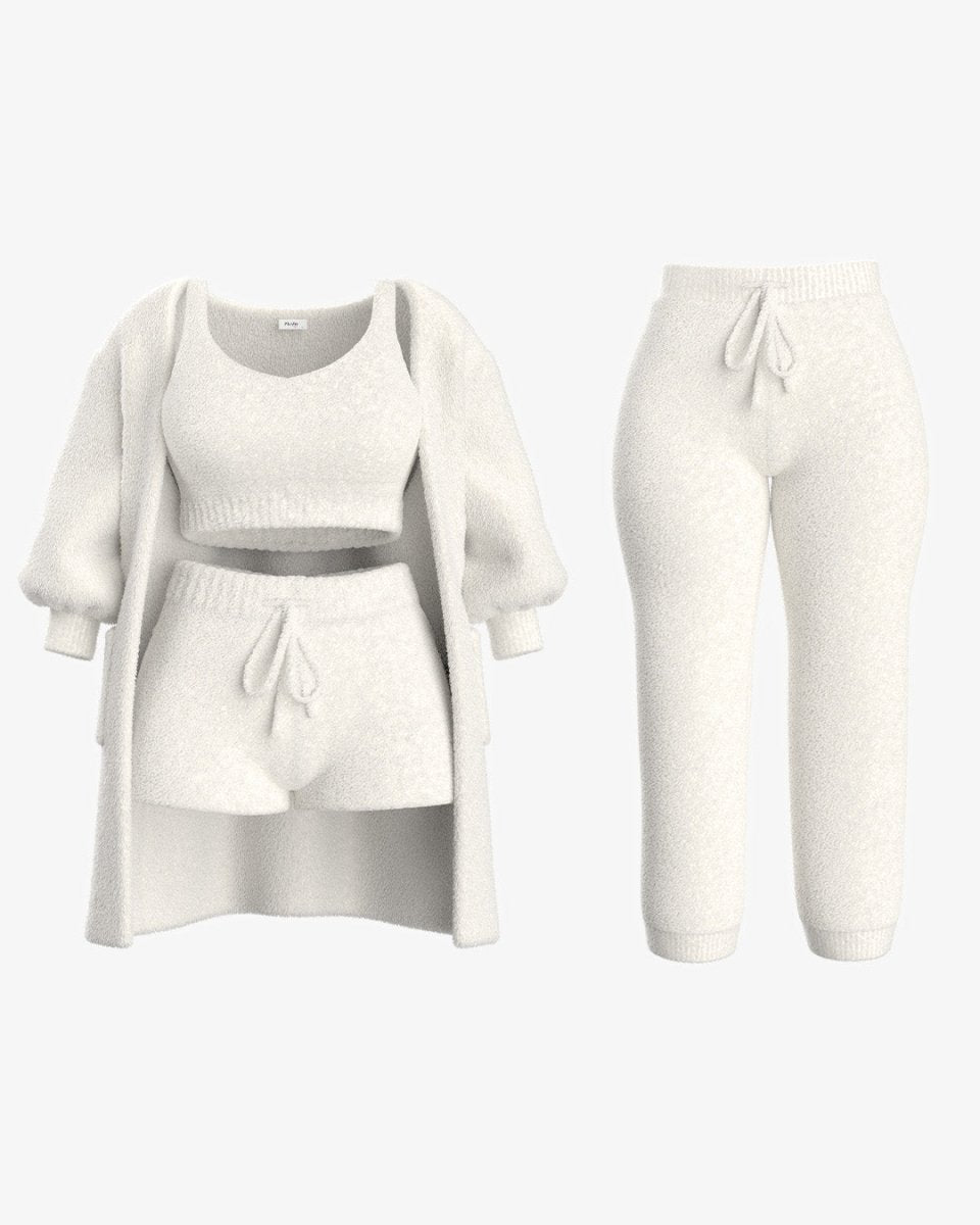 Tallulah – Bouclé Knit Pyjama Set