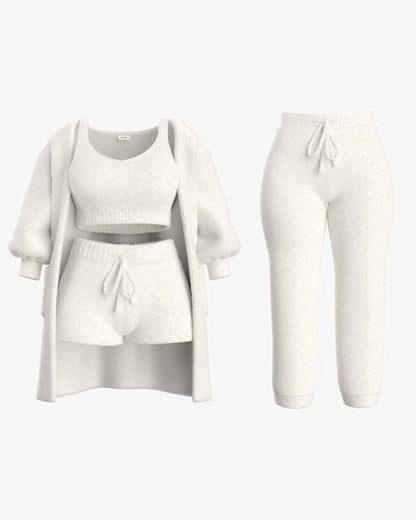 Tallulah – Bouclé Knit Pyjama Set