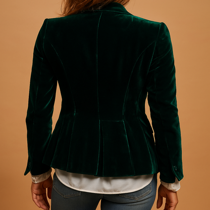 Rive | Slim Fit Retro Blazer with Lapels and Pockets for Women