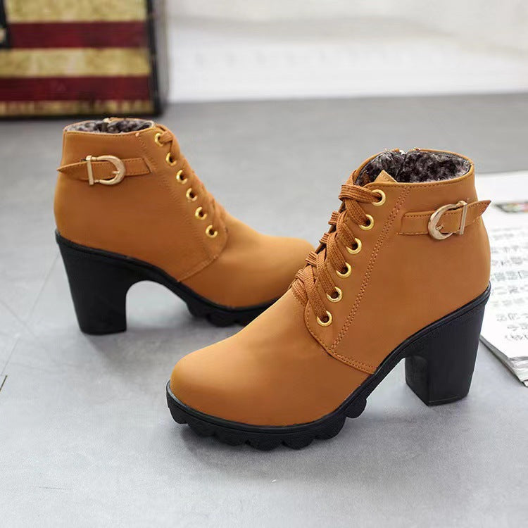 Sandra | Women's Sole Chunky Heel Boots