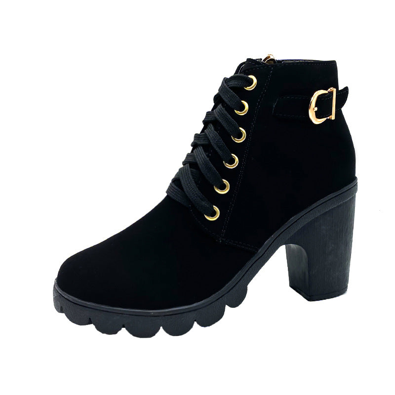 Sandra | Women's Sole Chunky Heel Boots