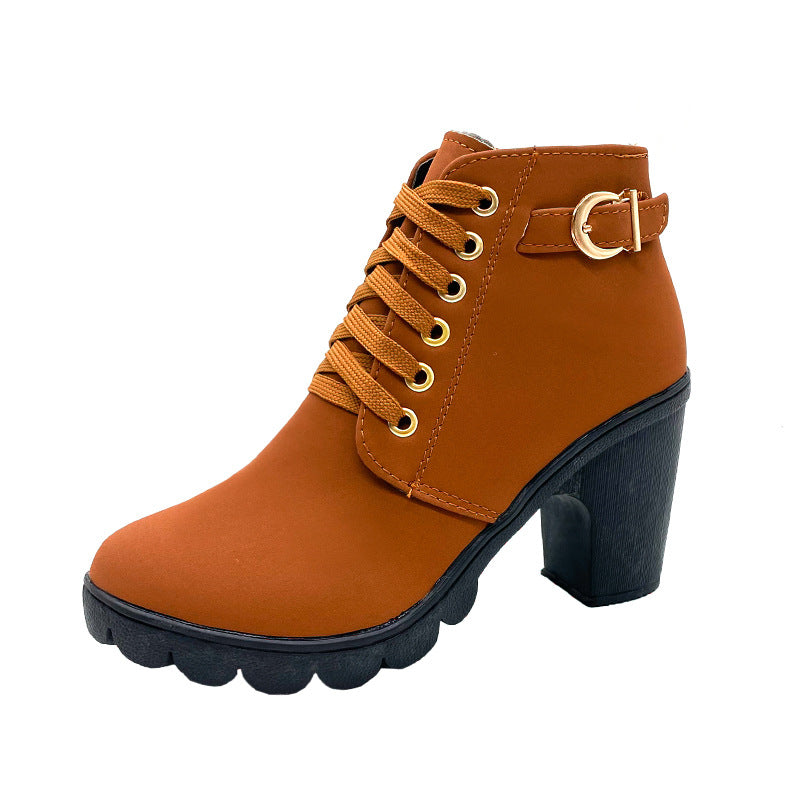 Sandra | Women's Sole Chunky Heel Boots