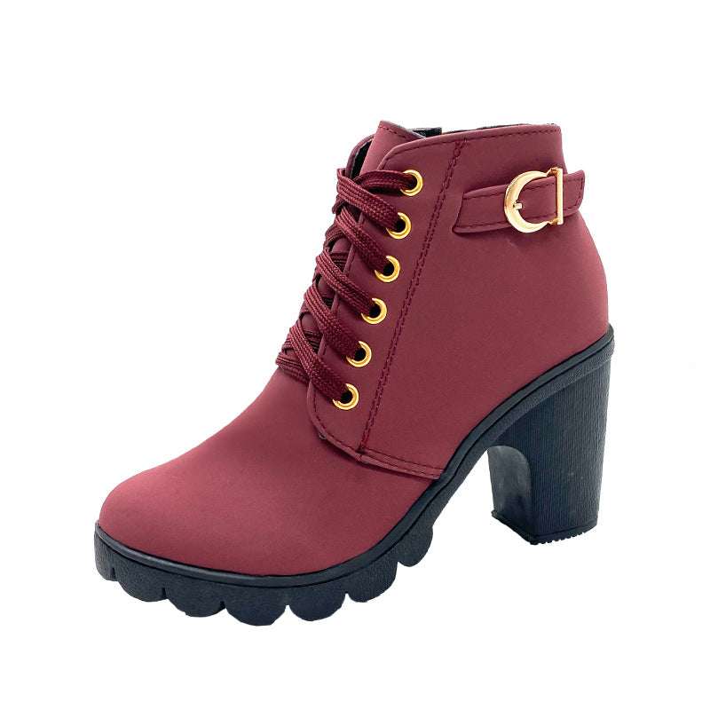 Sandra | Women's Sole Chunky Heel Boots