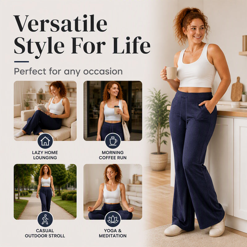 Lina | Comfortable Women's High Waisted Flare Pants