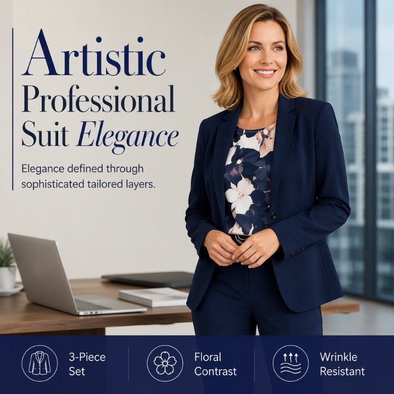 Pristine | Executive 3-Piece Suit – Timeless Silhouette & Effortless Polish for Every Occasion